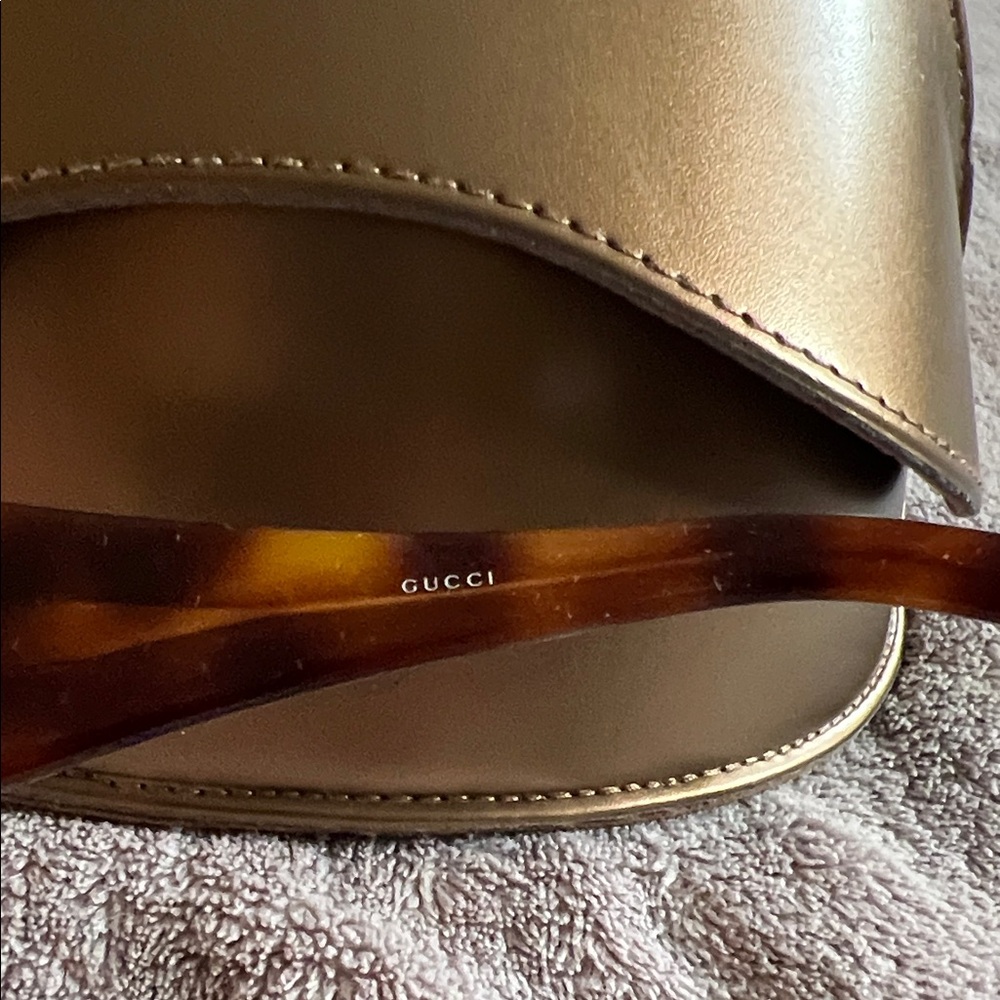 Gucci Gold Sunglasses with Visor - Picture 4 of 4